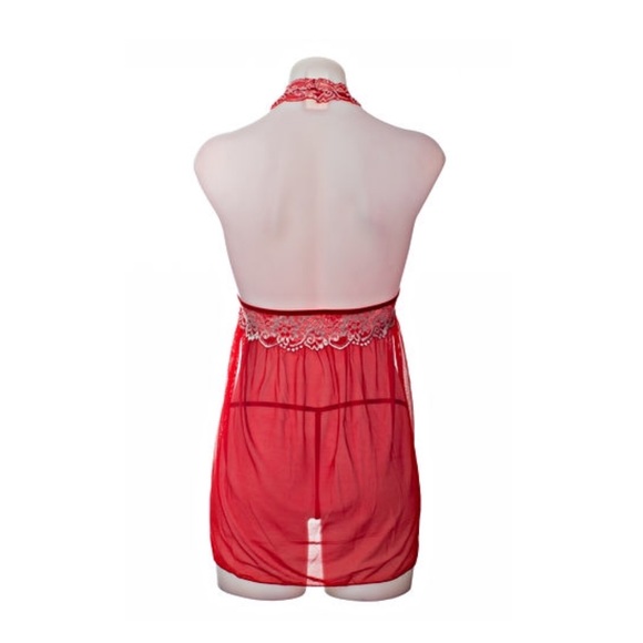 Beverly Lingerie - Elegant Shine Halter - Picture 2 of 2